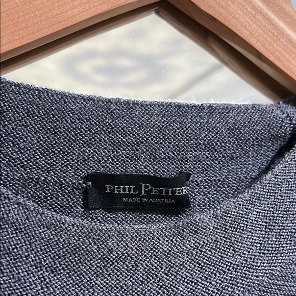Phil petter Men's gray Sweater merino wool
